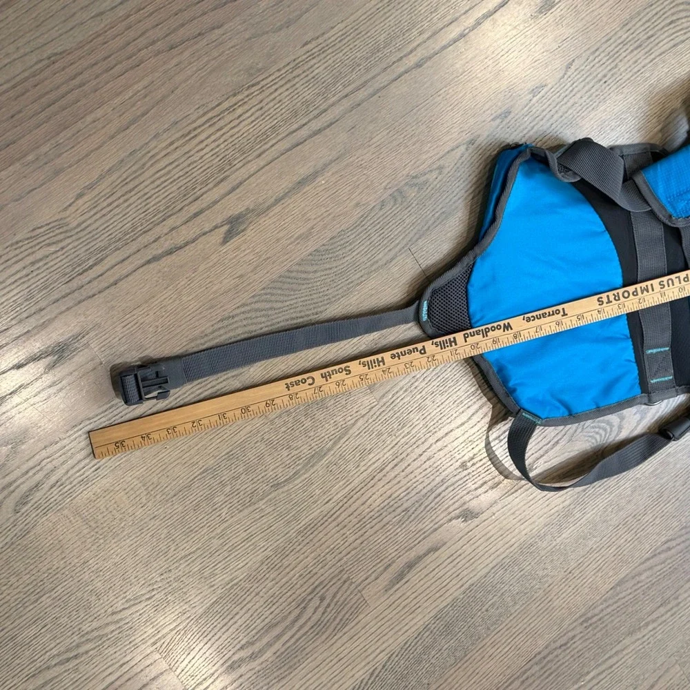 Outward Hound Dog Backpack Carrier Hiking Camping Travel Blue Large